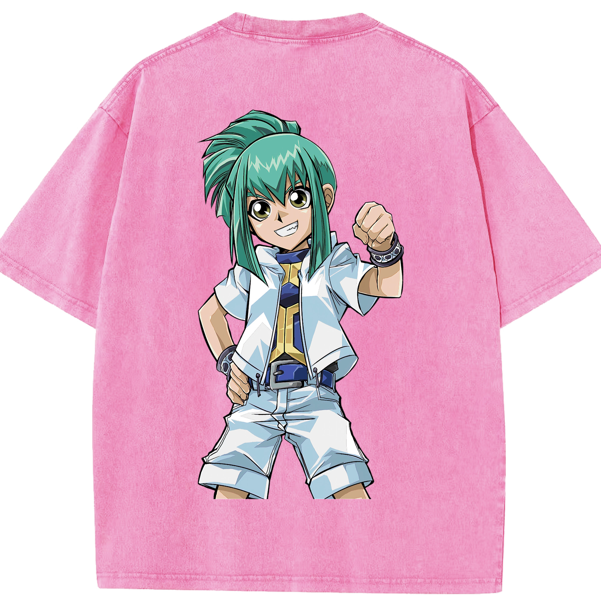 （画像用） 遊☆戯☆王 Yu-Gi-Oh! 綿100% ヴィンテージ風 半袖Tシャツ（背面プリント）